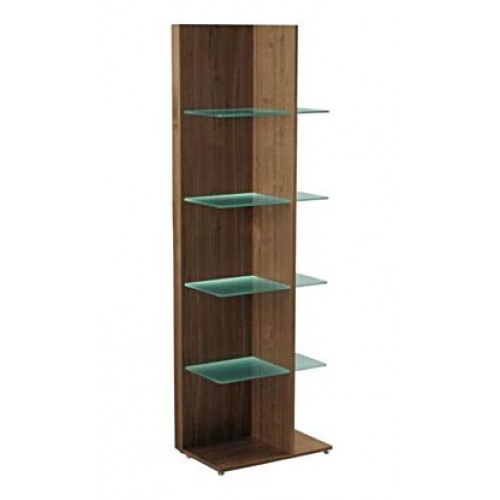 Villeroy & Boch City Life Police 600x1910x400 mm, masivní ořech/dýha z přírodního dřeva, pravá, bez osvětlení