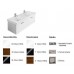 Villeroy & Boch Central Line Fashion Spodní skříňka 1250x430x450 mm Black, úchytka tyčová, čelní stěna White