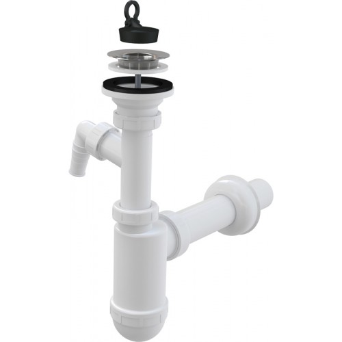 ALCAPLAST Sifon umyvadlový průměr 40mm s přípojkou a nerezovou mřížkou průměr 63mm A41P ALCAPLAST Sifon umyvadlový průměr 40mm s přípojkou a nerezovou mřížkou průměr 63mm A41P