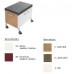 Villeroy & Boch Lifetime Pojízdný kontejner 596x520x390 mm, s hmat, červený lak, dezén ořech