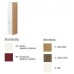 Villeroy & Boch Lifetime Vysoká skříňka 350x1720x380 mm, s hmat, panty vpravo, červený lak, dezén akát
