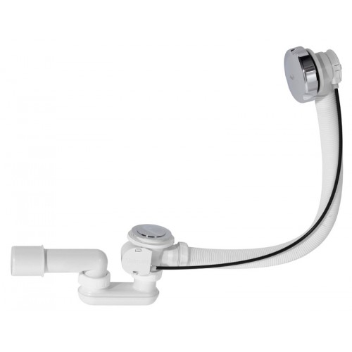 ALCAPLAST Sifon vanový automat komplet chrom (délka 80 cm) A51CR80