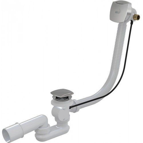 ALCAPLAST Sifon vanový s napouštěním přepadem chrom 80cm A564CRM380