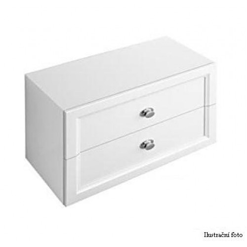 Villeroy & Boch La Belle Boční skříňka 670x420x320 mm, bílá lesklá, rukojeť pochromováno