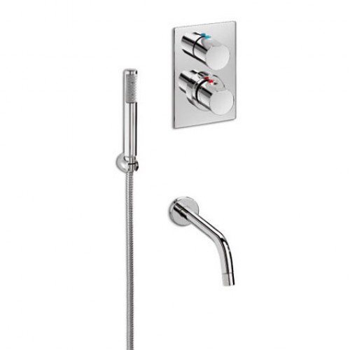 Roca Element termostatická vanová - sprchová nástěnná baterie s příslušenstvím A5A2762C00