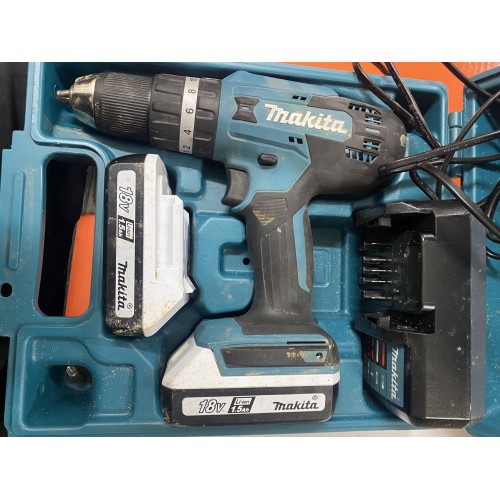 VÝPRODEJ MAKITA HP488DWE Aku příklepový šroubovák Li-ion 2x aku 18V/1,5Ah G PO SERVISE, POUŽITÉ!!