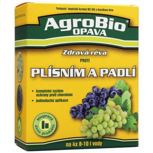 AgroBio Zdravá réva proti plísním a padlí 2x20 g + 1x10 ml AgroBio Zdravá réva proti plísním a padlí 2x20 g + 1x10 ml