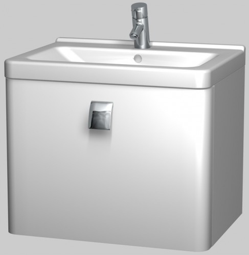 INTEDOOR ARKADE spodní koupelnová skříňka s keramickým umyvadlem AK65QM/01 INTEDOOR ARKADE spodní koupelnová skříňka s keramickým umyvadlem AK65QM/01