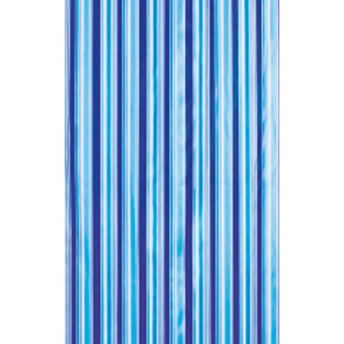 AQUALINE Sprchový závěs 180x180cm, modré pruhy, ZV011