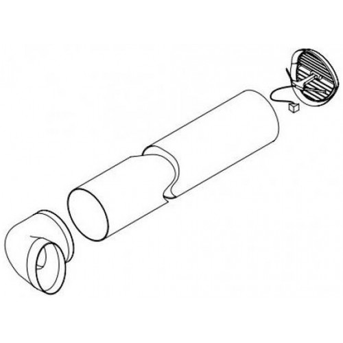 ARISTON Sada pro instalaci na vnější stěnu pro NUOS EVO 80-110 3208092