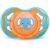 BAYBY BPC 6315 Dudlík ortodontický s krytem 6m+, oranžovomodrý 42002167
