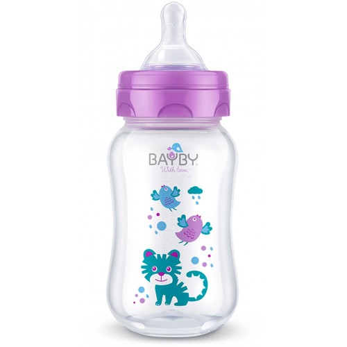 BAYBY BFB 6103 Kojenecká láhev 250ml fialová 0m+ 42002143