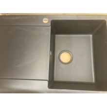 VÝPRODEJ Franke Maris MRG 611, 780x500 mm, fragranitový dřez, matná černá 114.0637.576 POŠKRÁBANÝ, S OTVOTEM!!