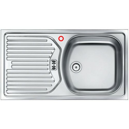 VÝPRODEJ Franke Euroform EFL 614-78, 780x475 mm, nerezový dřez, Tkaná struktura 101.0286.01 S OTVOREM PRO BATERII!!