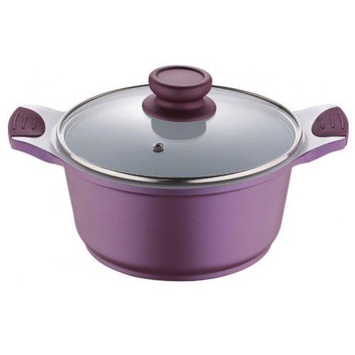 BERGNER Hrnec s keramickým povrchem a poklicí 28 x 14 cm, VIOFLAM BG-6752 BERGNER Hrnec s keramickým povrchem a poklicí 28 x 14 cm, VIOFLAM BG-6752