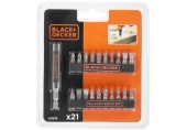 Black & Decker A7074 21-dílná sada bitů + magnetický držák
