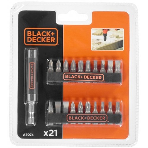 Black & Decker A7074 21-dílná sada bitů + magnetický držák Black & Decker A7074 21-dílná sada bitů + magnetický držák