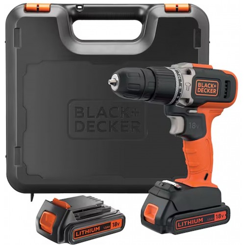 Black & Decker BCD003C2K Příklepová vrtačka (45Nm/18V/2x1,5Ah), kufr Black & Decker BCD003C2K Příklepová vrtačka (45Nm/18V/2x1,5Ah), kufr