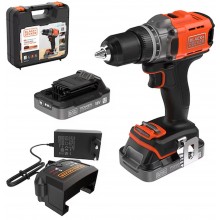 Black & Decker BCD382D2XK Vrtací šroubovák (45Nm/18V/2x2,0Ah), kufr