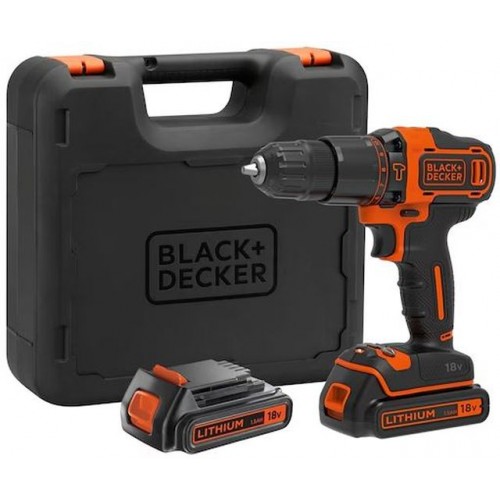 Black & Decker BDCHD18KB Aku příklepová vrtačka (40Nm/18V/2x1,5Ah), kufr