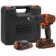 Black & Decker BDCHD18KB Aku příklepová vrtačka (40Nm/18V/2x1,5Ah), kufr