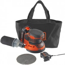 Black & Decker BDCROS18 Excentrická bruska (125mm/18V/1x1,5Ah), taška