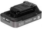 Black & Decker BDL2018S Akumulátor Li-lon (18V/2,0Ah) s ukazatelem nabití