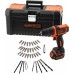 BLACK & DECKER BDCDD121KA Aku vrtačka 10,8 V, 1x aku 1,5 Ah, kufr + sada příslušenství