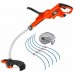 BLACK & DECKER GL7033 Elektrická strunová sekačka 700W, šířka záběru 33cm