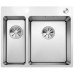BLANCO ANDANO 340/180 IF/A InFino Nerez hedvábný lesk s excentrem PushControl 525247