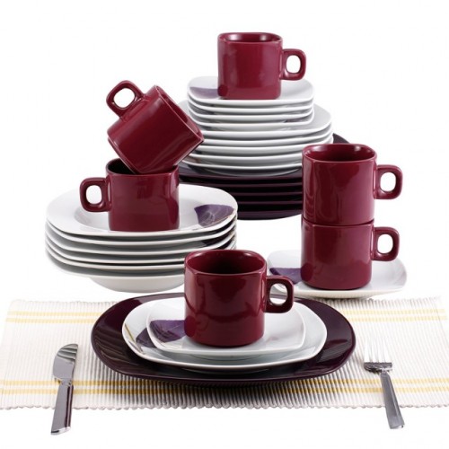 BLAUMANN Jídelní sada nádobí 30 ks, fialová BL-2037-4