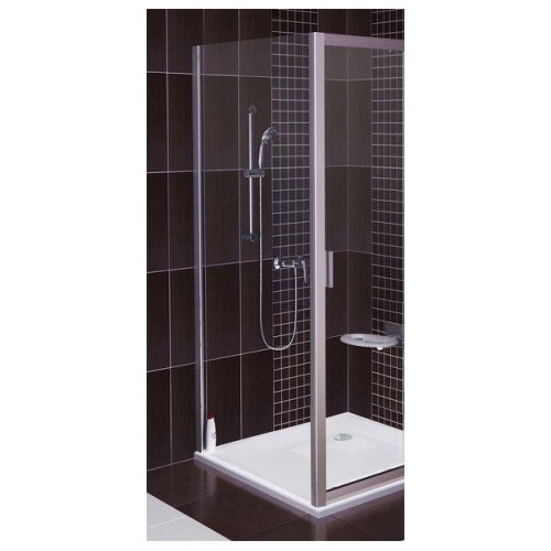 RAVAK Blix BLPS-80 pevná sprchová stena, satin + Grafit 9BH40U00ZH