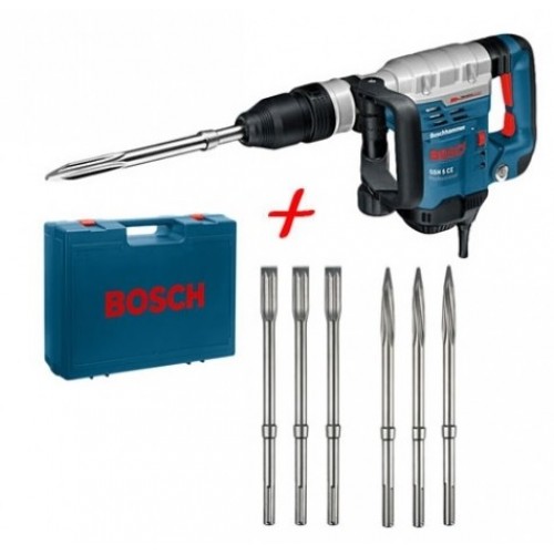 BOSCH GSH 5 CE Professional Sekací kladivo s SDS-max+EXTRA 3xšpičák,3xsekáč 0.611.321.005