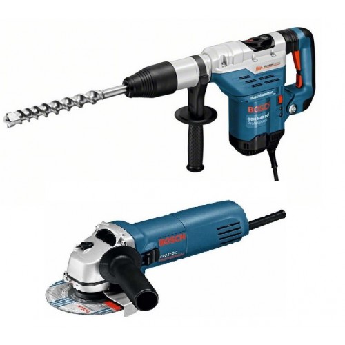 BOSCH GBH 5-40 DCE vrtací kladivo SDS-Max+Úhlová bruska GWS 850 C, 0615990H2V