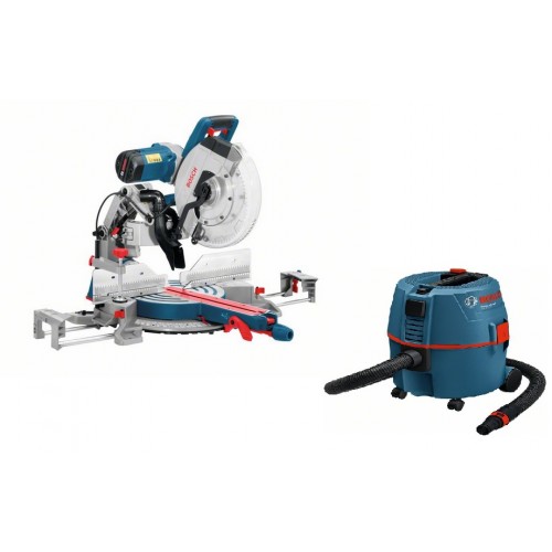 BOSCH GCM 12 GDL Pokosová pila+Vysavač GAS 20 L SFC, 0.615.990.G26