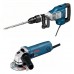 BOSCH GSH 11 VC Sekací kladivo SDS-MAX+Úhlová bruska GWS 850 C, 0615990H32