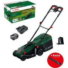 BOSCH ROTAK18V-32 Akumulátorová sekačka na trávu, extra nůž 1x4,0Ah 06008B9P02