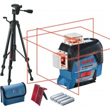 BOSCH GLL 3-80 C Liniový laser + BT 150 Stavební stativ 0601063R01