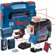 BOSCH GLL 3-80 C Liniový laser + LR 7 Přijímač laserového paprsku + BM 1 Univerzální držák 0601063R05