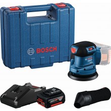 BOSCH GEX 185-LI PROFESSIONAL Excentrická bruska, 1× GBA 18V 4.0Ah, kuft 06013A5021