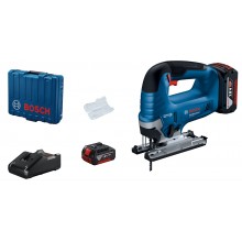 BOSCH GST 185-LI PROFESSIONAL Akumulátorová kmitací pila, 2x 4,0 Ah, GAL 18V-40, kufr 06015B3024