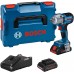 BOSCH GDS 18V-450 PC Akumulátorový rázový utahovák, L-BOXX, GAL 18-40, 2x 4.0Ah 06019K4102