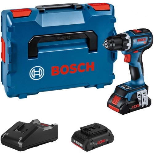 BOSCH GSR 18V-90 C Aku vrtací šroubovák, L-BOXX, GAL 18V-40, 2x Aku 4.0Ah 06019K6004