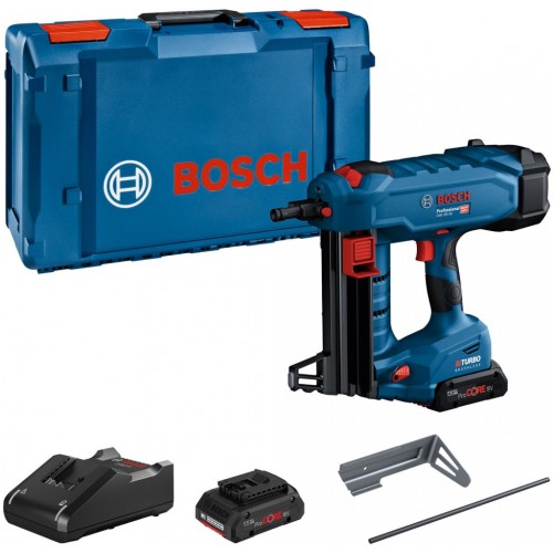 BOSCH GNB 18V-38 PROFESSIONAL Akumulátorová hřebíkovačka do betonu, 2x 4,0 Ah 06019L7002