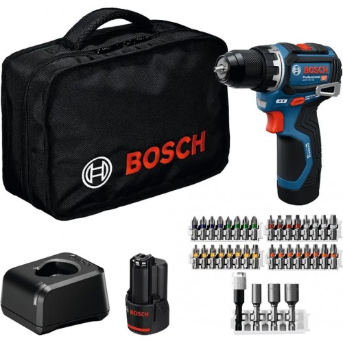 BOSCH GSR 12V-32 PROFESSIONAL Akumulátorový vrtací šroubovák, 2x 2.0Ah, taška 06019N7004