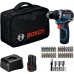BOSCH GSR 12V-32 PROFESSIONAL Akumulátorový vrtací šroubovák, 2x 2.0Ah, taška 06019N7004