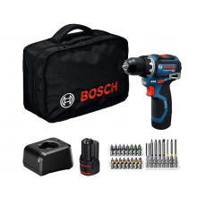 BOSCH GSR 12V-32 PROFESSIONAL Akumulátorový vrtací šroubovák, 2x 2.0Ah, 24ks AC, taška 06019N7006
