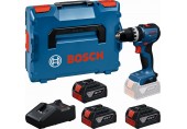 BOSCH GSB18V-52 PROFESSIONAL Aku příklepový vrtací šroubovák, 3x 5,0Ah, L-BOXX 06019S0128