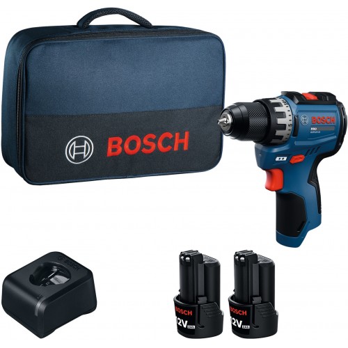 BOSCH GSR12V-31 PROFESSIONAL Aku vrtací šroubovák, 2x 12V/2,0Ah, taška 06019S6002