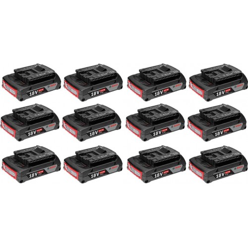BOSCH GBA 18V 2.0Ah PROFESSIONAL Akumulátor, 12ks 0602494002